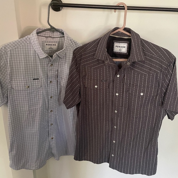 Lot 2 Poncho Outdoor Button-Up Shirts – Size Small (Slim Fit) - Picture 1 of 10